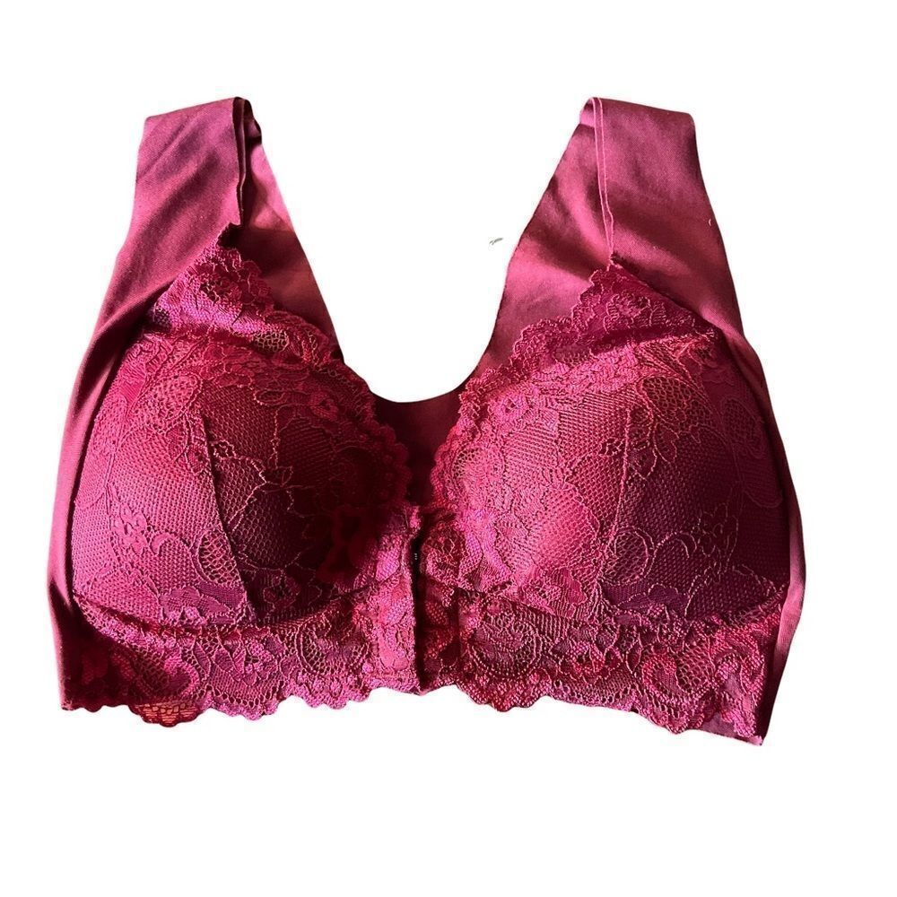 Sora Bra Front Closure Shaping Push-Up Bra Size L NWT
